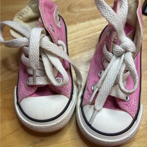 Converse Kids Pink Canvas Sneakers